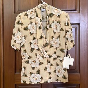 DANA BUCHMAN SILK BLOUSE SIZE 8